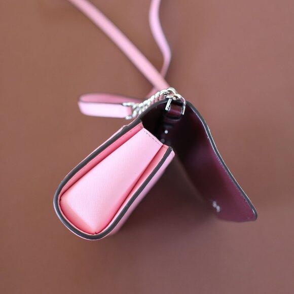 Unique Kate Spade Love Birds Neon Peony Small Flap Crossbody Bag - Picture 8 of 10